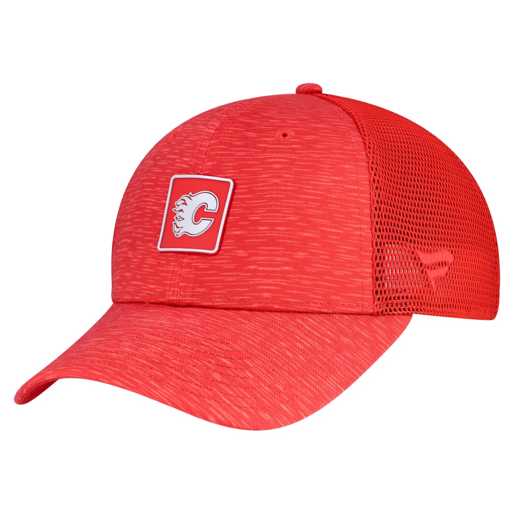  Calgary Flames Fanatics Women's Authentic Pro Adjustable Trucker Hat - Red